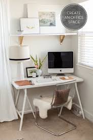 Designed with flexibility in mind. Small Corner Office Space This Is All I Need Love The Ikea Shelf Brackets Painted Gold Home Office Space Home Office Decor Home Office Design