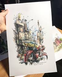 10 4k Likes 35 Comments Watercolor Art Watercolor Art Sketches On Instagram Watercolor By Tomas Pajdhauser Watercolor Art Sketch Book Watercolor Sketch