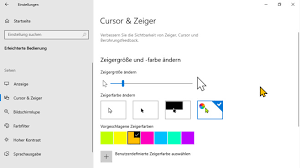 Windows 10 1903 Maus Farbe Und Grosse Andern Computer Bild