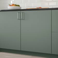 Bodarp Door Gray Green 24x30 Ikea Modern Retro Kitchen Green Kitchen Cabinets Kitchen Models