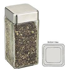 3 Oz Clear Glass Square Spice Jars Stainless Steel Cap Glass Spice Jars Spice Jars Wholesale Jars