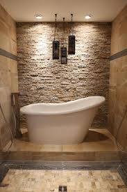 Steinfliesen Badezimmer Badewanne Freistehend Naturstein Asiatisch Badezimmer Dekor Stein Badezimmer Moderne Badezimmerideen