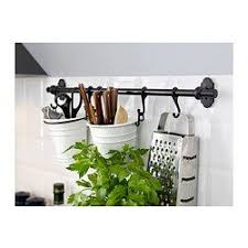 Fintorp Rail Black Ikea Utensil Holder Ikea Flatware Caddy