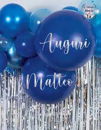 Kit Charme Fai Da Te Nel 2020 Ghirlanda Di Palloncini Palloncini Palloncini Blu