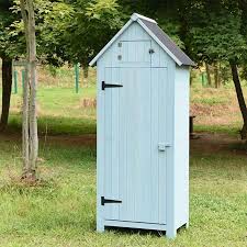 Holz Gartenschrank Grun Gartenschrank Holzhutte Garten Gerateschrank Garten