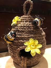 Cute Beehive Diy Just That Perfect Piece Bee Hives Diy Bee Crafts Crafts