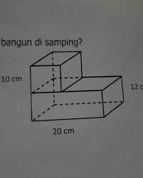 Perhatikan Gambar Berikut Berapa Cm2 Luas Permukaan Gabungan Bangun Disamping Brainly Co Id