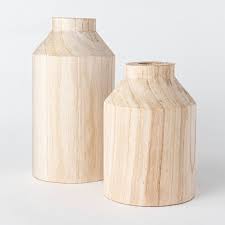 Decorative Wooden Vase Natural Threshold Designed With Studio Mcgee Wooden Vase Wood Vase Studio Mcgee