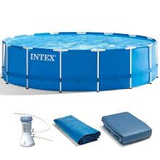 Intex Metal Frame Pool Set 15 Feet By 48 Inch Review Intex In Ground Pools Above Ground Swimming Pools