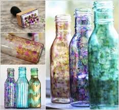 Cool Ways To Decorate Glass Bottles Alcohol Bottle Decorations Diy Bottle Crafts Diy Decorate Glass Jars