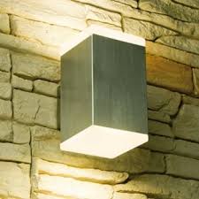 Led Wandleuchte Cube Edelstahl Aussenleuchte Ip44 Aussenlampe Aussenleuchten Aussenwandleuchte