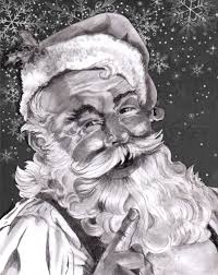 How To Draw A Realistic Santa Santa Claus Santa Paintings Santa Claus Drawing Christmas Paintings