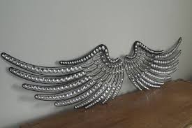 Large Faux Jeweled Black Metal Angel Wings Wall Decor Hanging Angel Wings Wall Decor Angel Wings Wall Art Angel Wings Wall