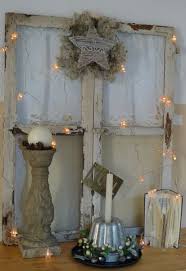 Shabby Fenster Weihnachtlich Alte Fenster Dekorieren Weihnachtsdeko Alte Fenster