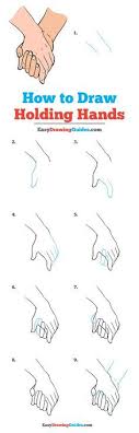 How To Draw Holding Hands Really Easy Drawing Tutorial Drawing Tutorial Easy Drawing Tutorial Hands Drawing Tutorial