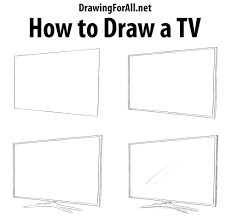 How To Draw A Tv Step By Step Drawing Tutorial By Drawing For All Perspective Drawing Lessons Drawing Tutorial Drawing For Beginners