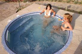 Signature Mosaic Tiled Round In Ground Spas In Ground Spa Round Hot Tub Whirlpool Hot Tub