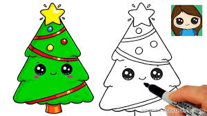 How To Draw A Christmas Tree And Star Easy And Cute Youtube Easy Christmas Drawings Christmas Pictures To Draw Christmas Tree Drawing