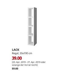 Ikea Chemnitz Lack Regal Schwarz Weiss 35x190 Cm Ikea Ikea Lack Regal Regal
