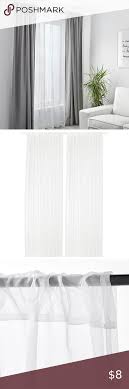 Ikea Teresia Sheer Curtains 57 X 98 New Sealed White Sheer Curtains Sheer Curtains Curtains