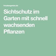 Schnell Wachsende Pflanzen Als Sichtschutz Schnell Wachsende Pflanzen Wachsenden Pflanzen Schneller Wachsen