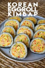 Korean Egg Roll Kimbap Recipe Video Seonkyoung Longest Recipe Korean Egg Roll Food Kimbap