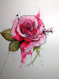 Victor Octaviano Watercolor Rose Tattoos Watercolor Rose Rose Tattoos