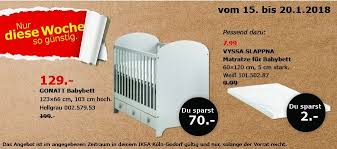 Ikea Gonatt Babybett Babybett Ikea Angebote Babybett 60x120