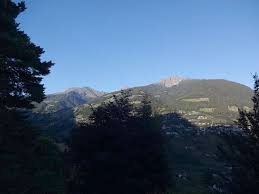 Abendlicher Blick Vom Balkon Der Ferienwohnung Pauf Hirzer Und Ifinger In Der Nahe Von Schenna Nachbarort Von Dorf Tirol Ferienwohnung P Wird Am 08 06 Wiede