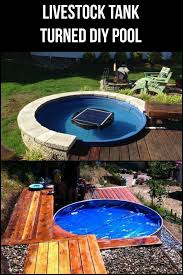 Livestock Tank Turned Diy Pool Modern Landscaping Diy Swimming Pool Diy Pool