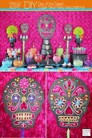 Diy How To Make Day Of The Dead Sugar Skull Party Decorations Sugar Skull Party Diy Day Of The Dead Sugar Skull Diy