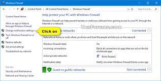 Turn On Or Off Windows Defender Firewall Notifications In Windows 10 Tutorials