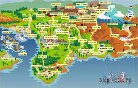 Pokemon Gold Silver And Crystal World Map Pokemon Gold Pokemon Map