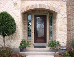 Decorative Glass Door With Side Lites Front Door Entry Door Front Entry Doors Exterior Front Doors Exterior Doors