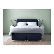 Mjolvik Boxspringbett 140x200 Cm Hovag Mittelfest Tuddal Blau Ikea Bed Slaapkamer