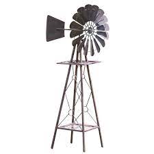 Rustic Small Windmill Dekor Metal