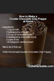 Starbucks Double Chocolate Chip Frappuccino Recipe Starbucks Recipes Starbucks Drinks Recipes Frappe Recipe