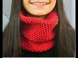 Tutoriel facile de ticot tour de cou snood. Snood Tour De Cou Enfant Tricote Au Point De Riz Rapide Et Facile A Faire Youtube
