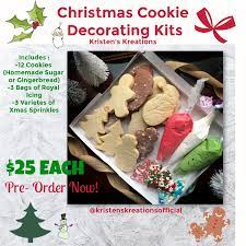Christmas Cookie Decorating Kit Kristen S Kreations Cookie Decorating Kits Cookie Decorating Sugar Cookie Kit