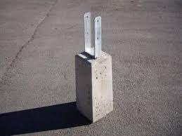 Fertigfundament Mit H Pfostentrager 1 Fundament Garten Sichtschutz Garten