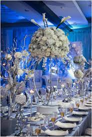 White And Blue Wedding Theme Decor Chicago Wedding Venue Photography In 2020 Chicago Wedding Venues Blue Themed Wedding Wedding Decor Inspiration