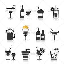 Alcohol Icon Set Icon Set Abstract Illustration Design