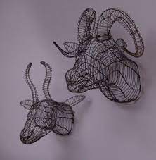 Animal Head Wall Decor The Luxury Spot Animal Head Decor Animal Heads Wire Wall Art