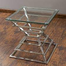 Home Loft Concept Pagoda End Table Metal Furniture Glass End Tables Metal Table