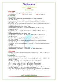Ncert Solutions For Class 10 Maths Chapter 1 Exercise 1 1 Math Exercises Math Maths Ncert Solutions