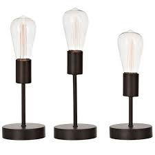 Led Edison Bulb Decorative Lights Set Of 3 30 Liked On Polyvore Featuring Home Light Battery Operated Lamps Battery Powered Lamp Battery Operated Lights