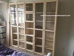 Ikea Billy Oxberg Bookcase Assembled In South Laurel Md For A Customer Moving In His Apartment By Furnitu Ikea Furniture Assembly Furniture Assembly Ikea Billy