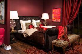 Bedroom Burlesque Have Some Dramatic Dreams On A Plush Velvet Bed With Plush Velvet Access Bedroom Wall Decor Above Bed Red Bedroom Walls Wall Decor Bedroom