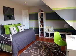 Jugendzimmer Madchen Klein Schrage Grau Grun Weiss Ikea Regale Sitzbank Jugendzimmer Madchen Klein Schrage Grau Grun Weiss Ikea Jugendzimmer Jungszimmer Zimmer