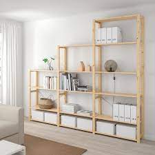 Ivar 3 Section Shelving Unit Pine 102x11 3 4x89 Ikea Ikea Regal Billige Regale Ikea